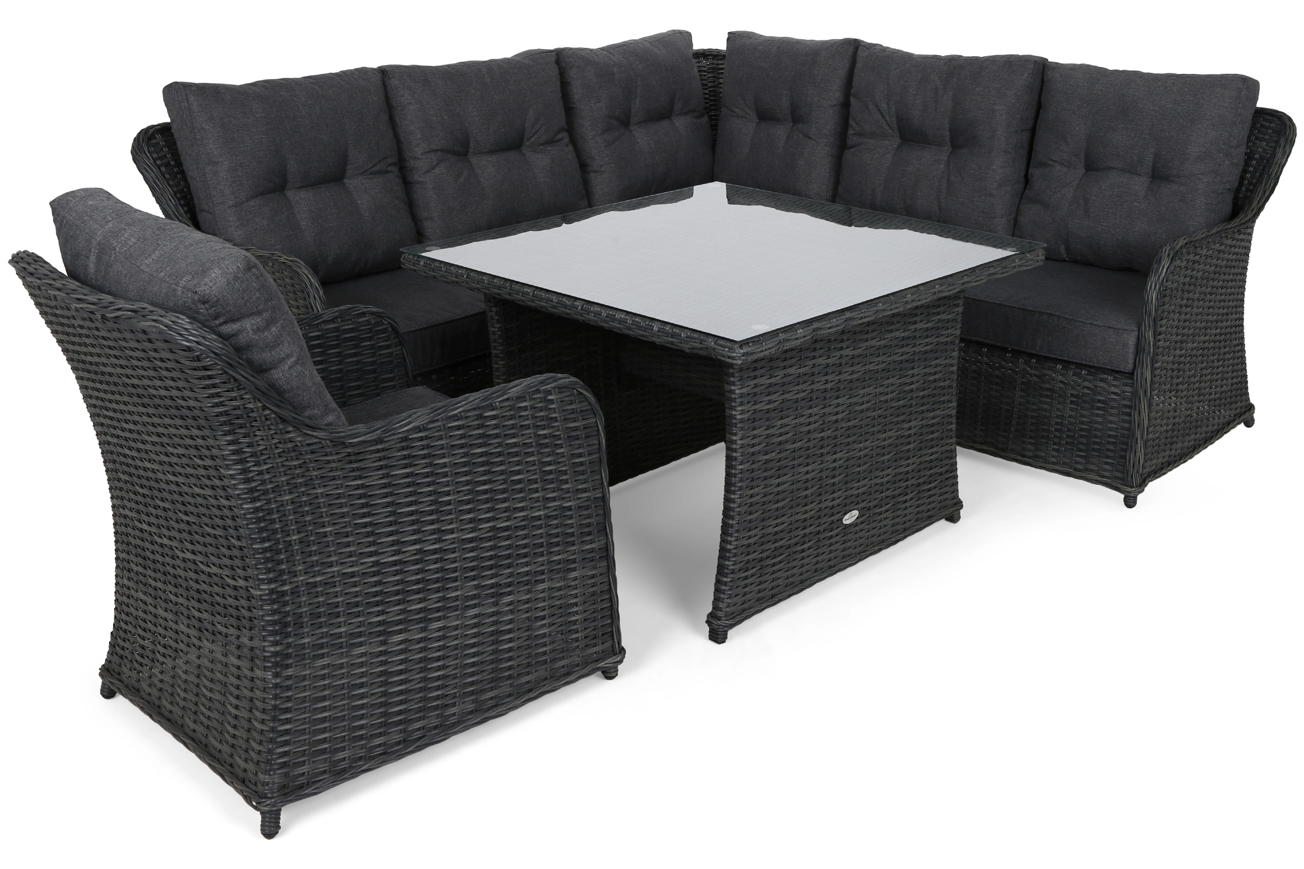 Kampinis lauko baldų komplektas Bergamo Pilkas