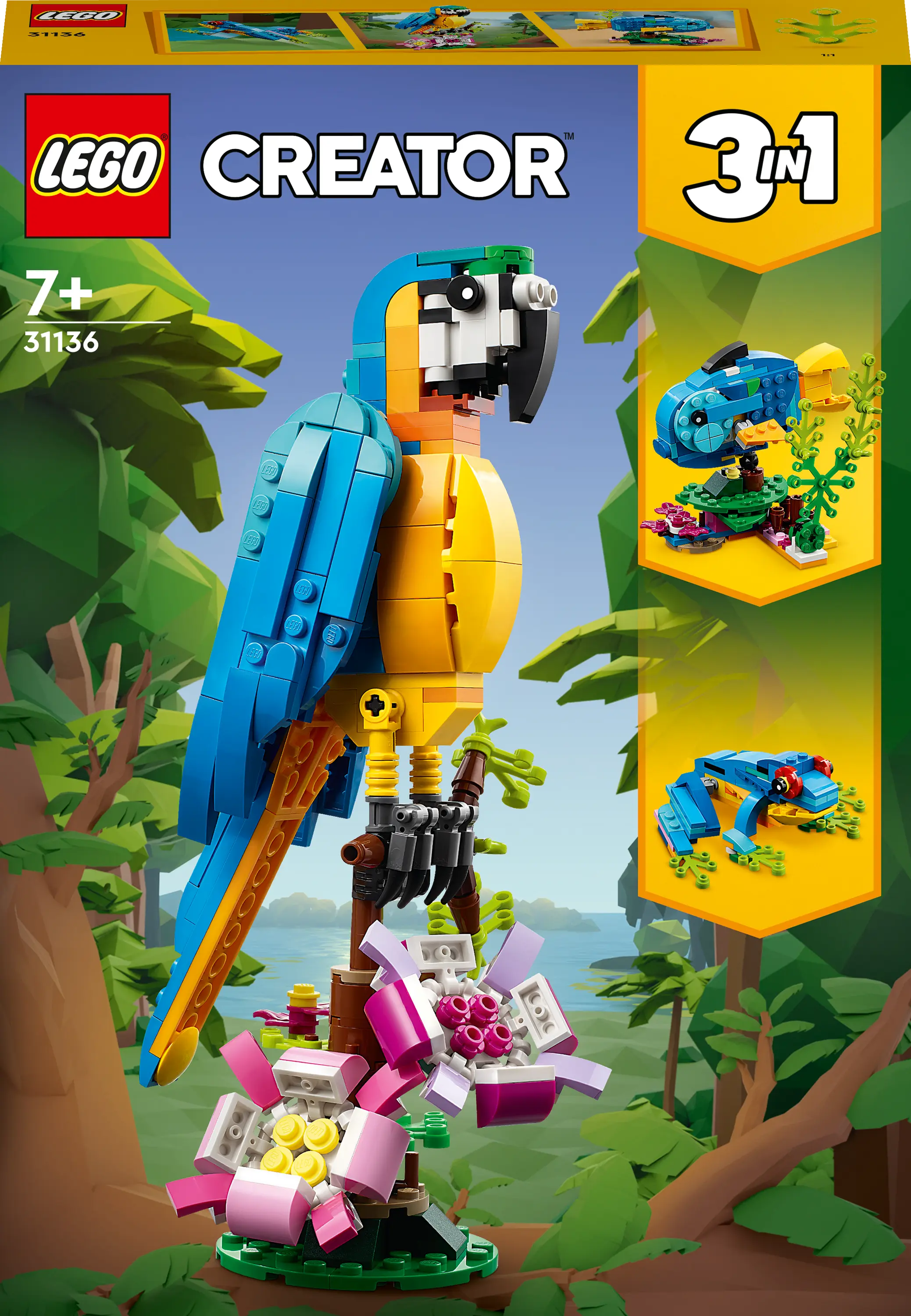 LEGO® 31136 CREATOR Egzotiška papūga