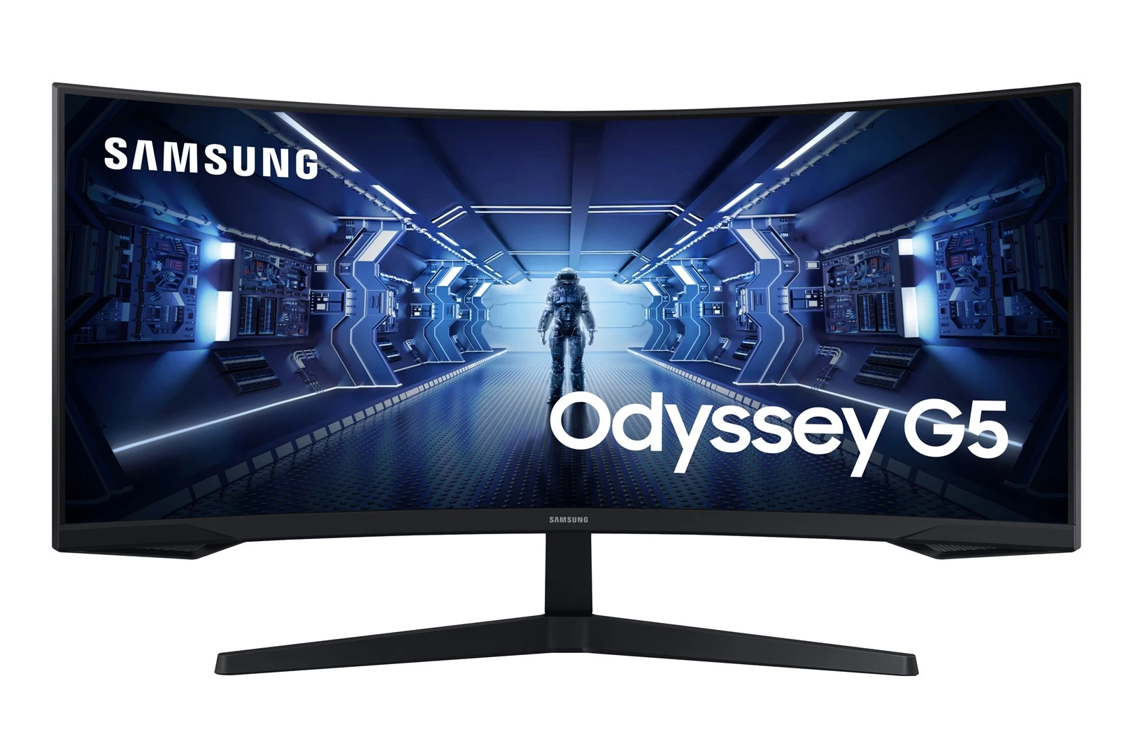 Samsung Odyssey G5 | C34G55TWWP | 34 in | VA | UWQHD 3440 x 1440 at 165 Hz | 250 cd/m² | HDMI, DisplayPort | Tilt | None