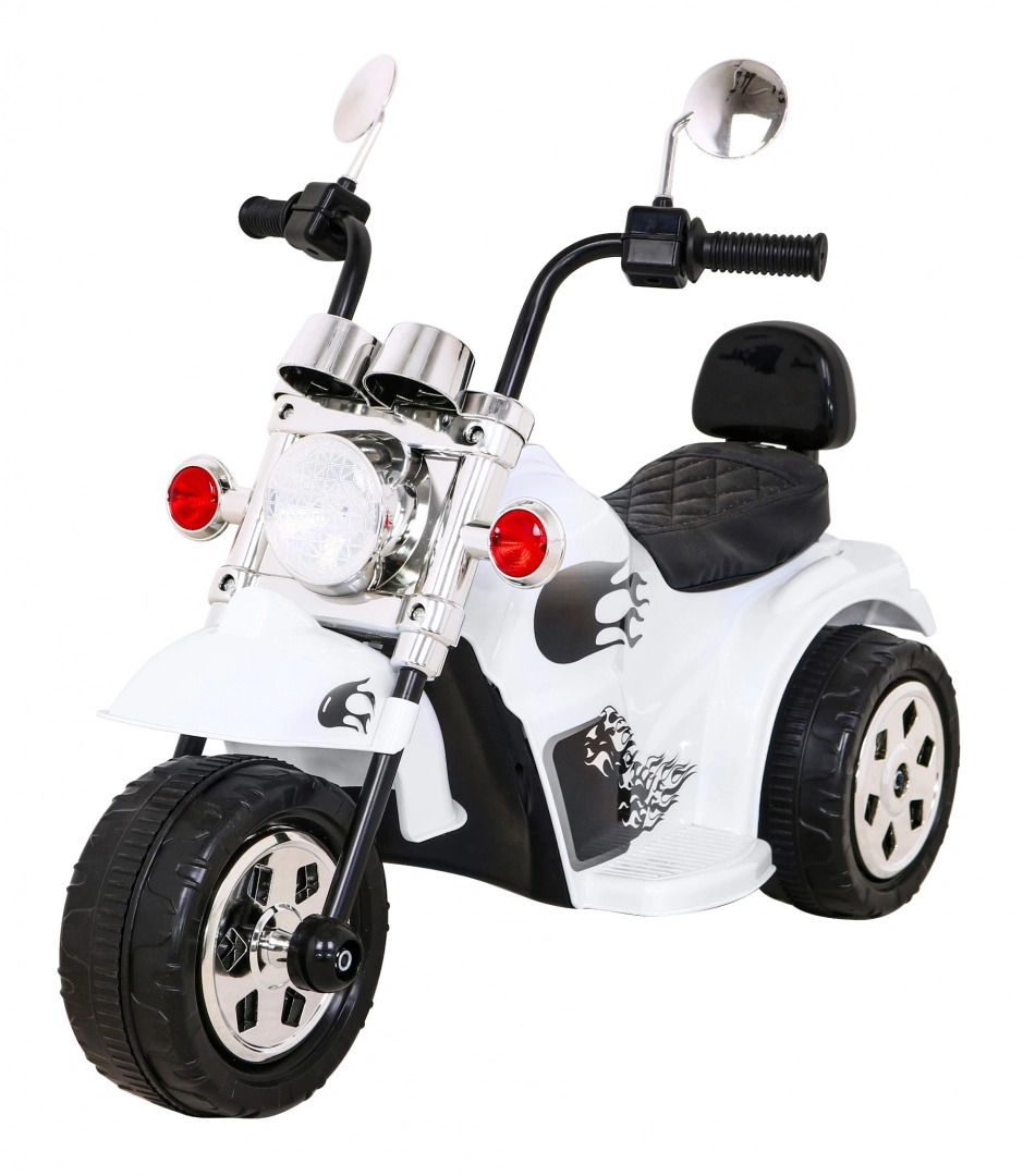 Elektrinis motociklas Hot Chopper, baltas