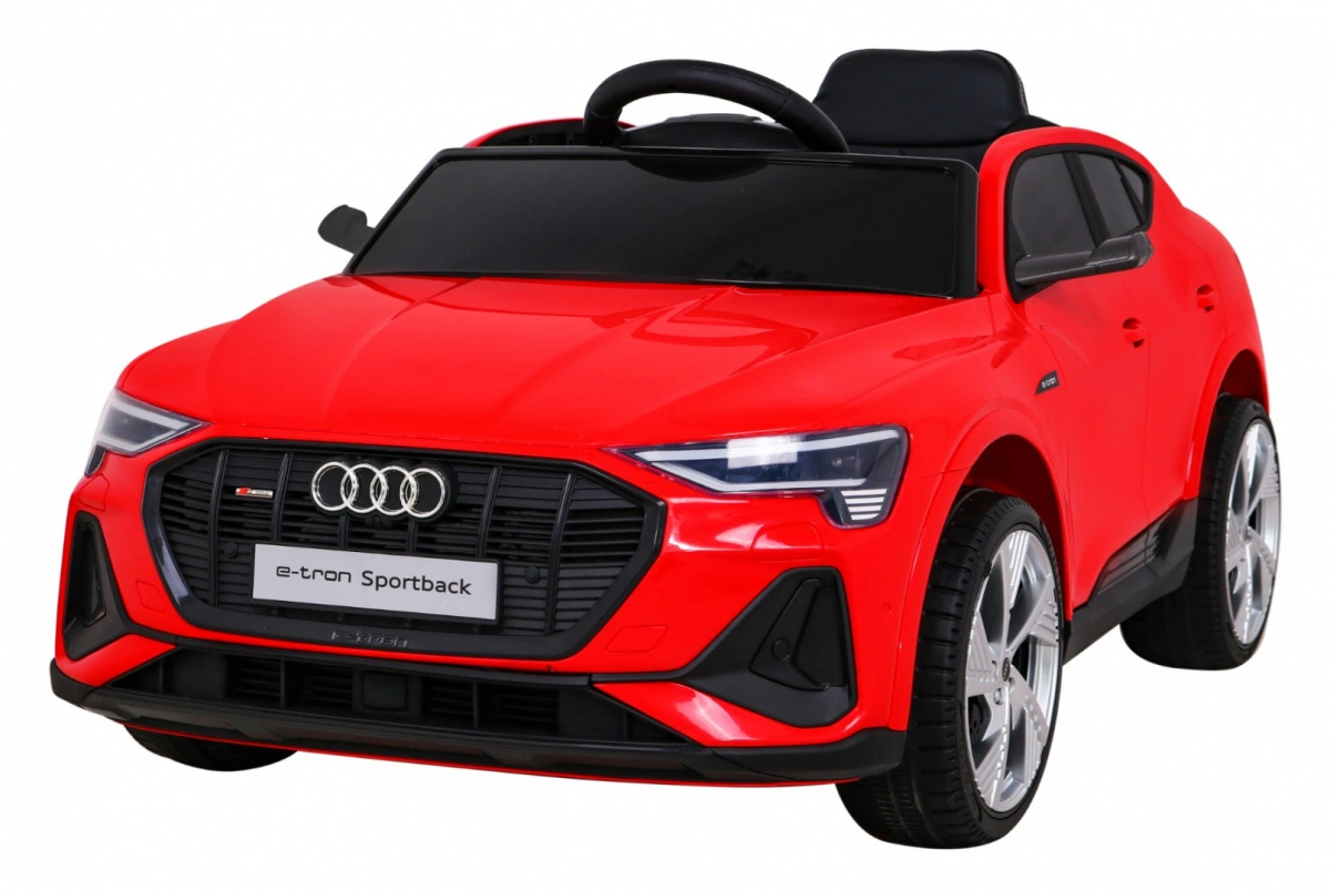 Elektromobilis Audi E-Tron Sportback, raudonas