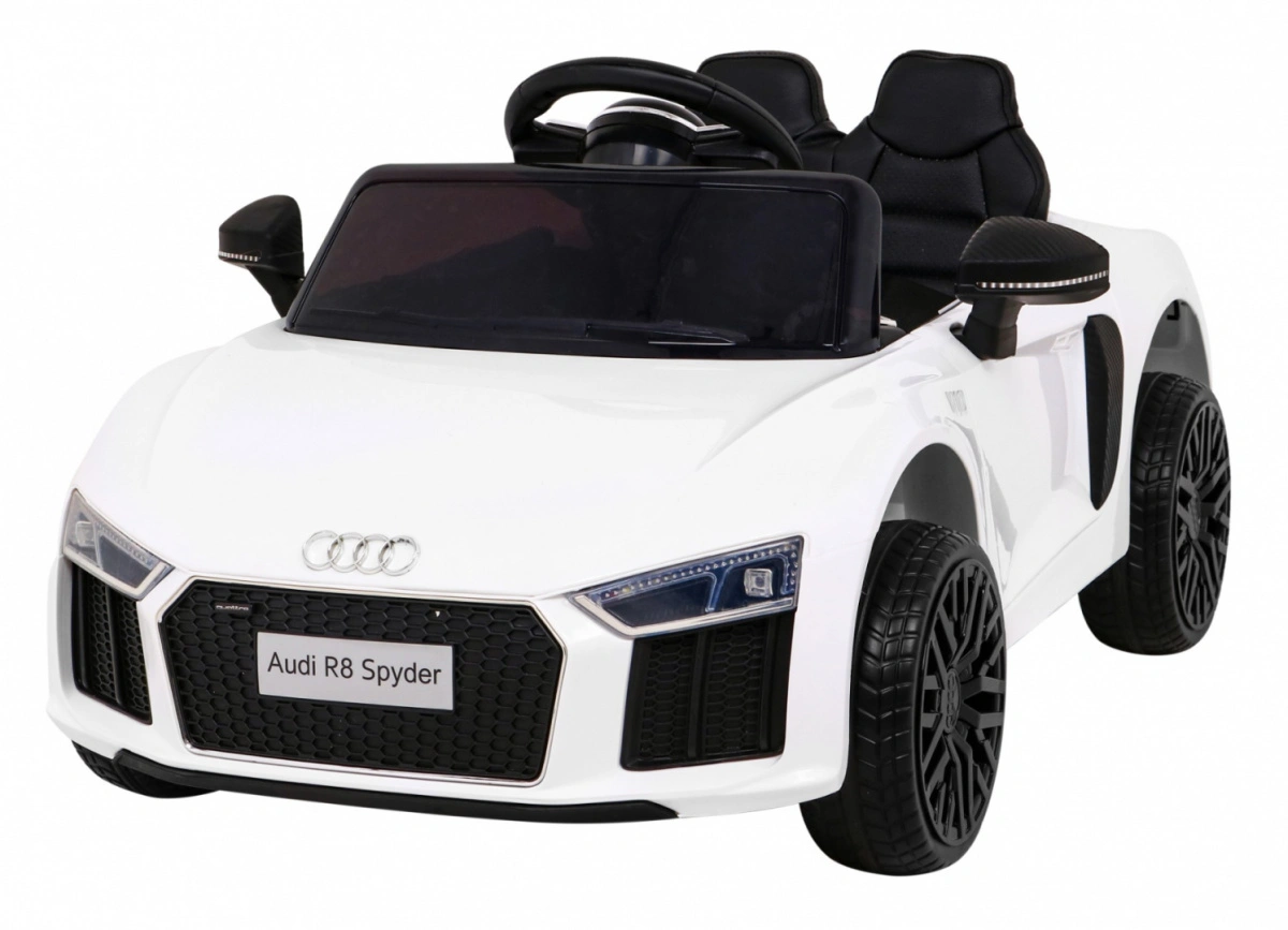 Elektromobilis Audi R8, baltas