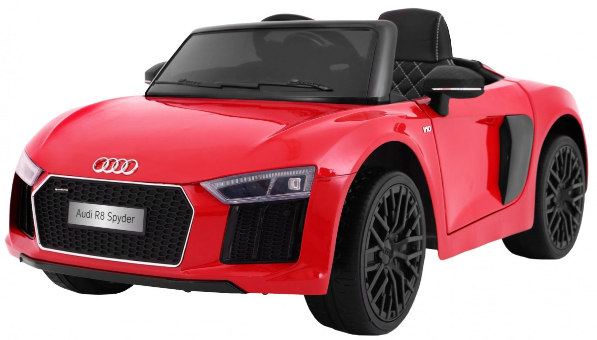 Elektromobilis Audi R8 Spyder RS EVA 2 4 G dažytas, raudonas