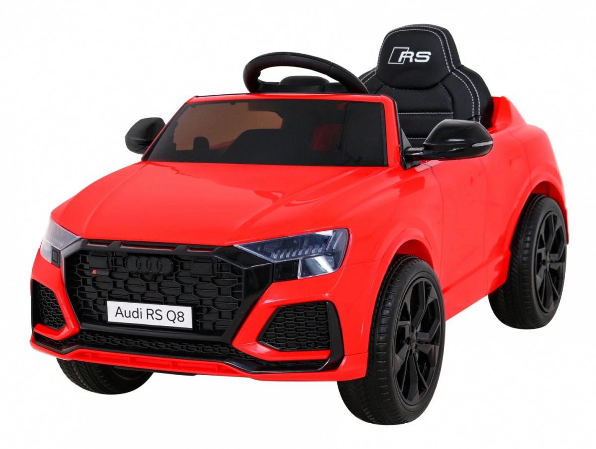 Elektromobilis Audi RS Q8, raudonas