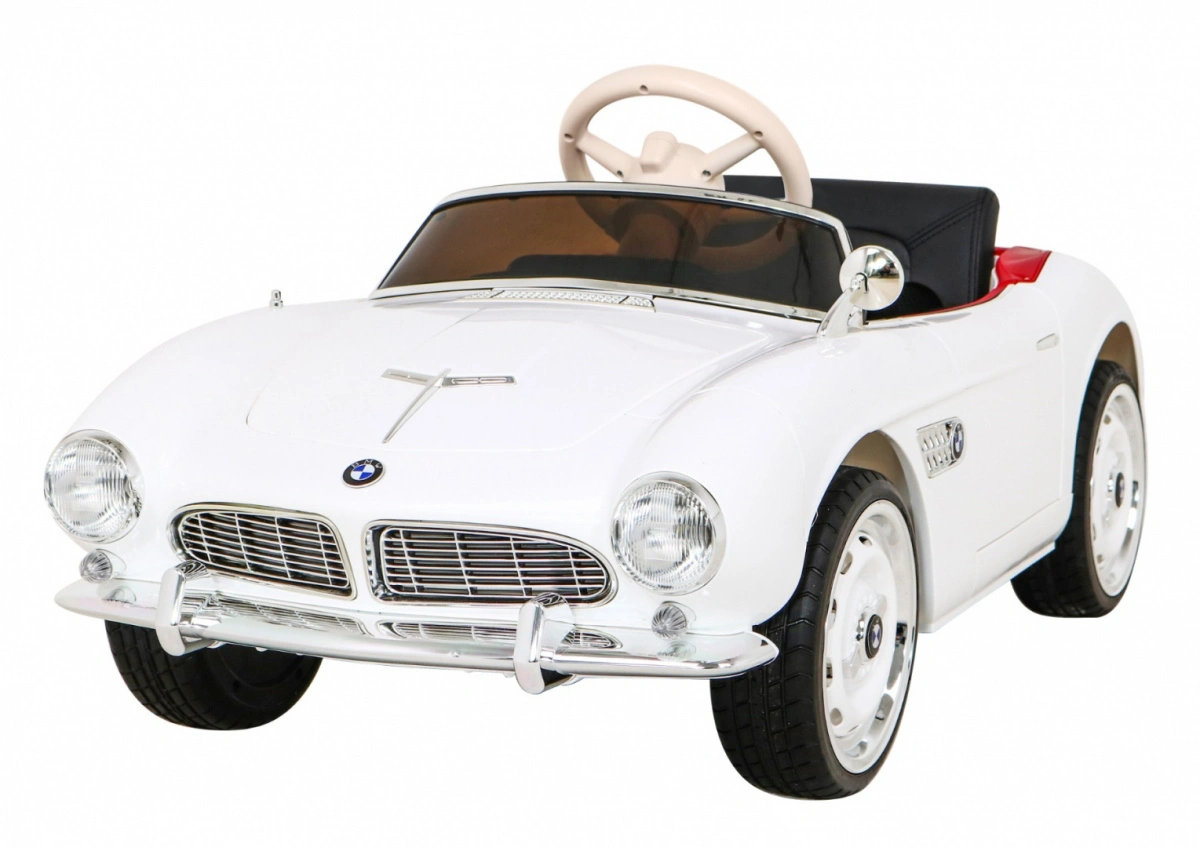 Elektromobilis BMW 507 Retro, baltas