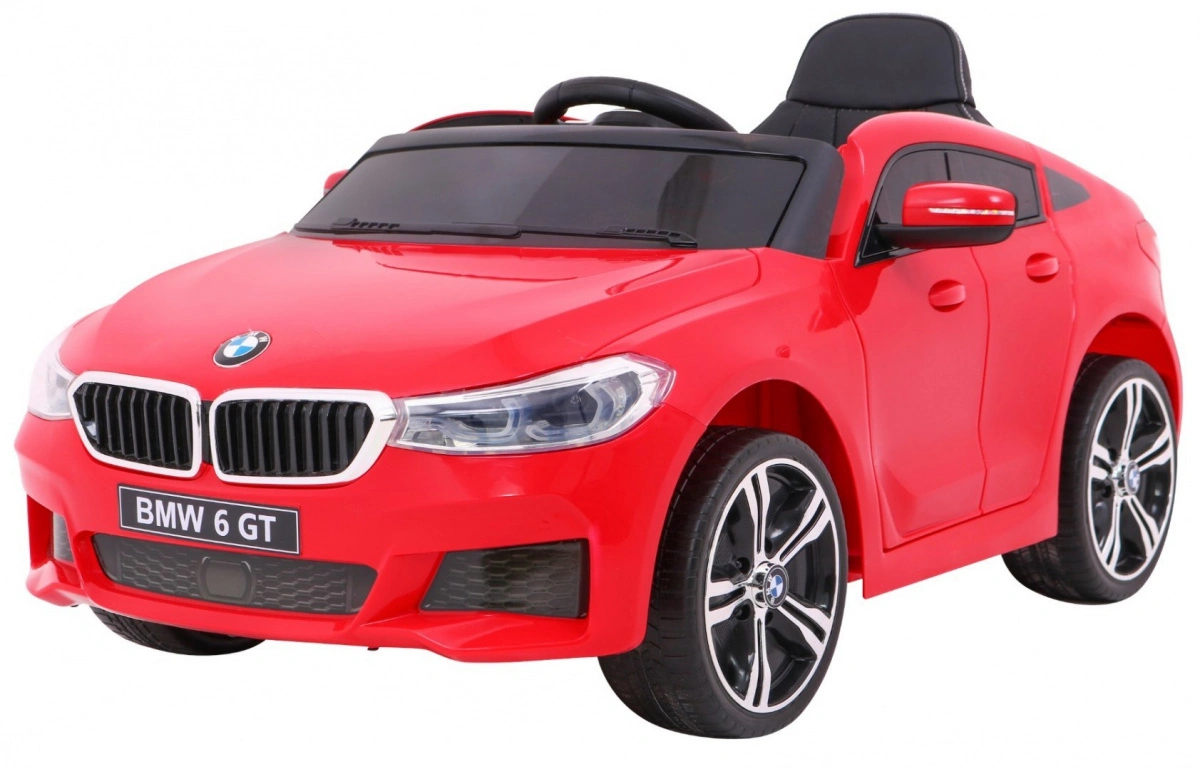 Elektromobilis BMW 6 GT, raudonas
