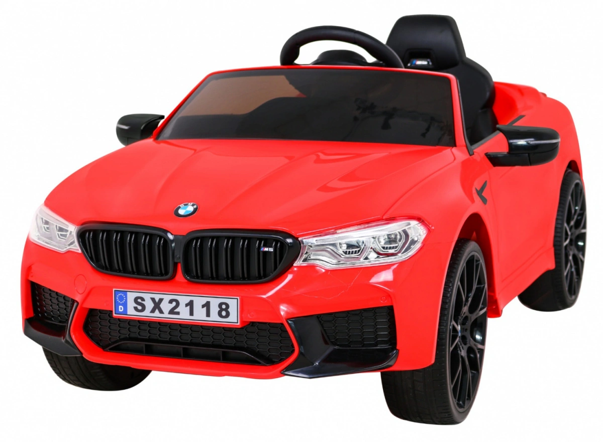 Elektromobilis BMW M5 DRIFT, raudonas