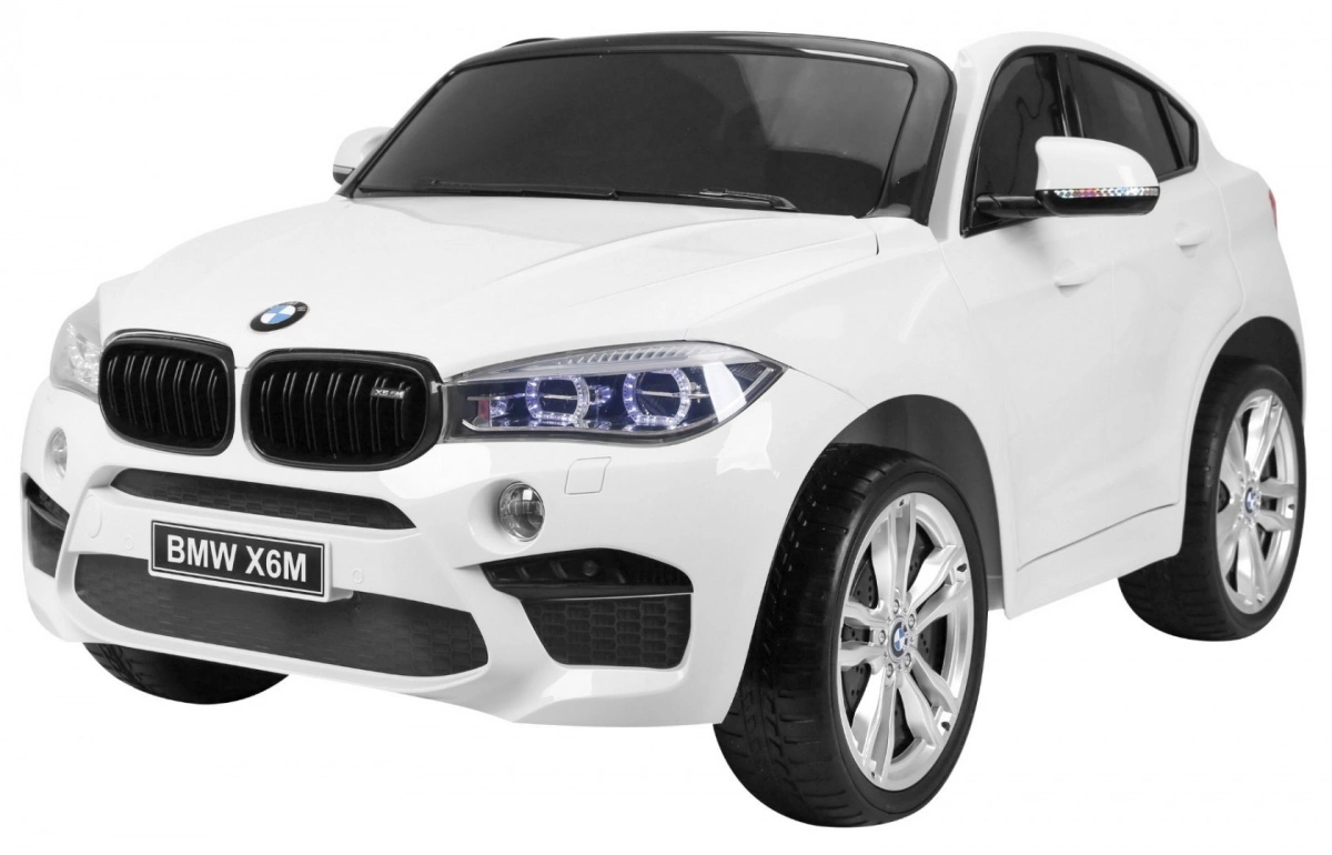 Elektromobilis BMW X6M XXL, baltas