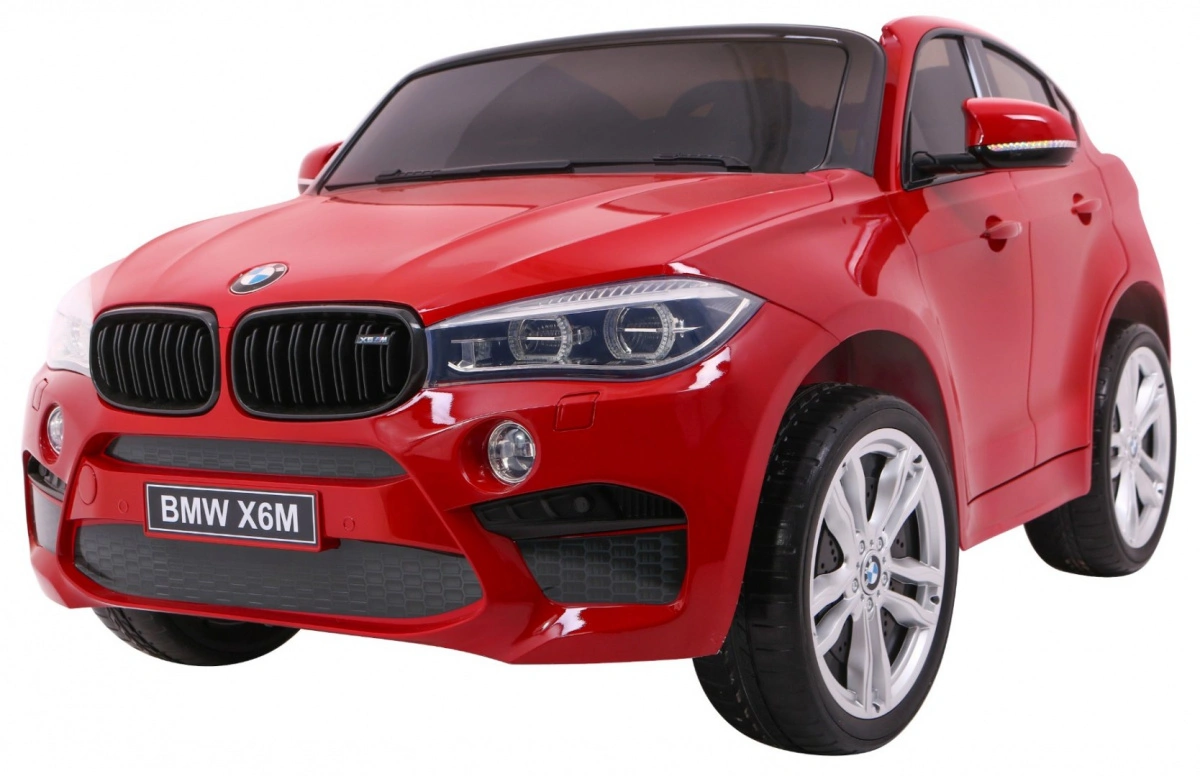 Elektromobilis BMW X6M XXL dažytas, raudonas