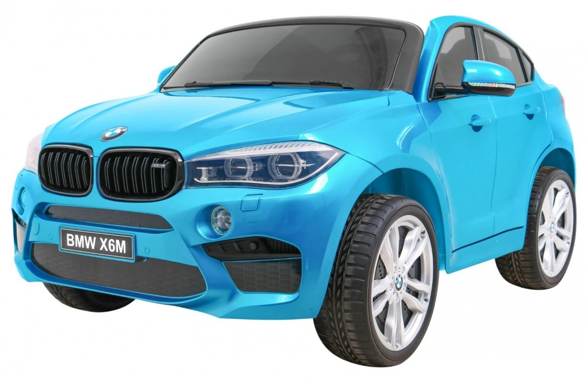 Elektromobilis BMW X6M XXL lakuotas, mėlynas
