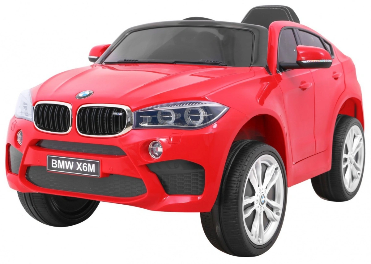 Elektromobilis BMW X6M, raudonas