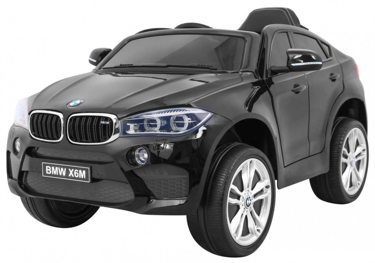 Elektromobilis BMW X6M lakuotas, juodas