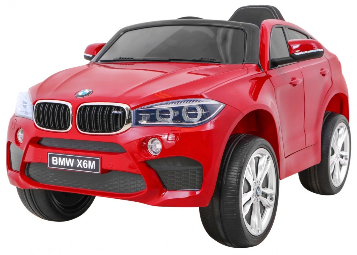 Elektromobilis BMW X6M dažytas, raudonas