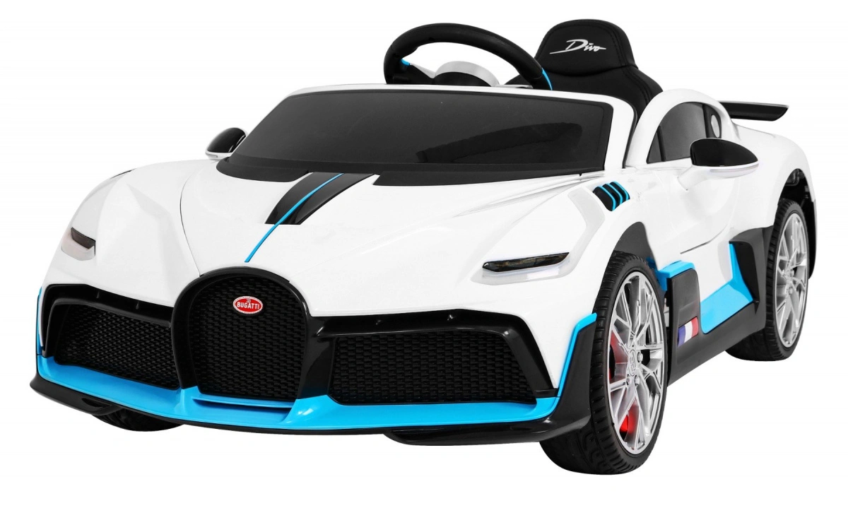 Elektromobilis Bugatti Divo, baltas