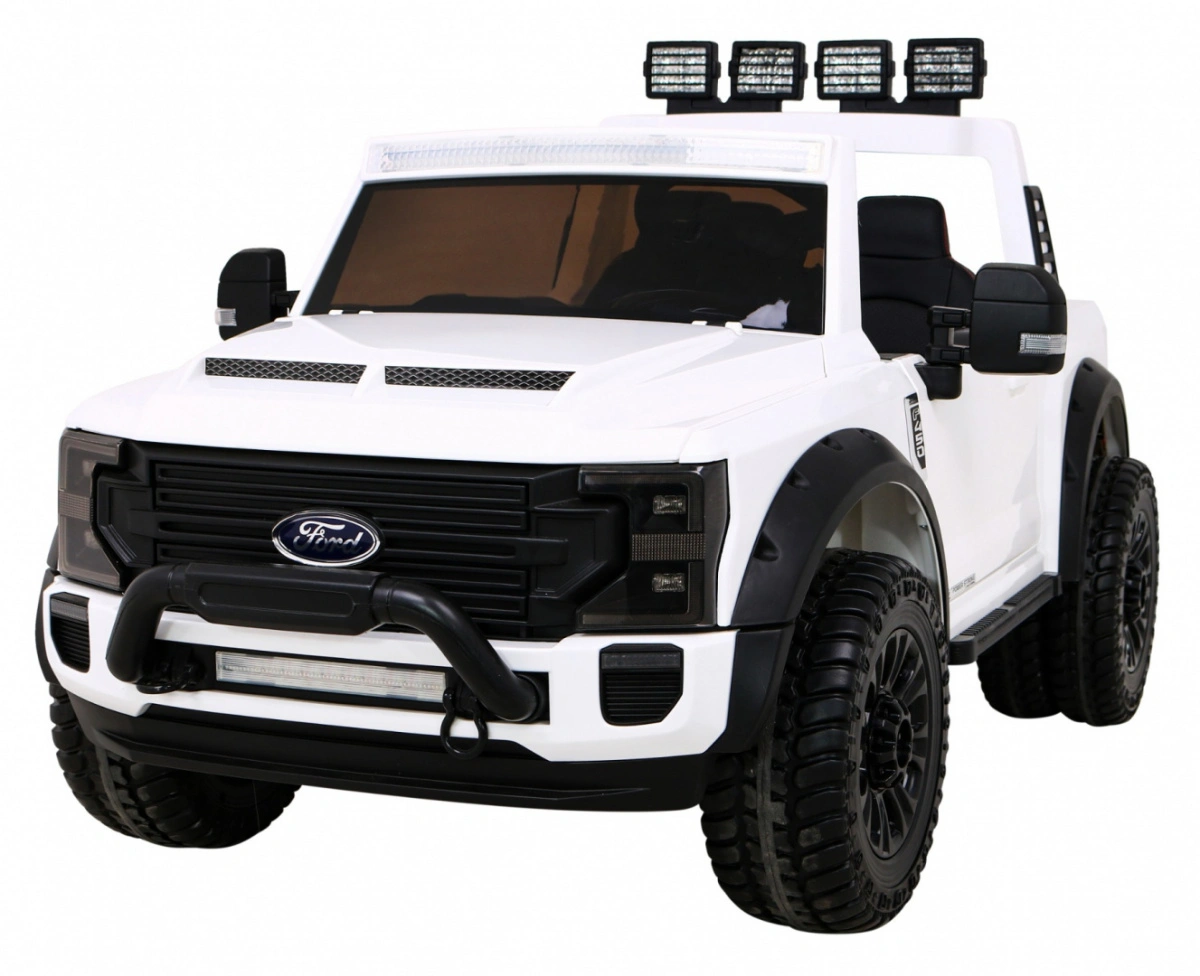 Elektromobilis Ford Super Duty, baltas