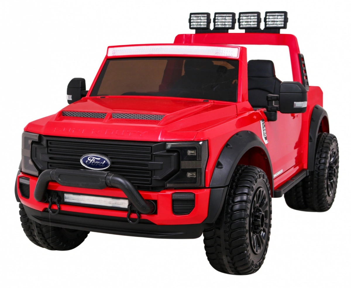 Elektromobilis Ford Super Duty, raudonas