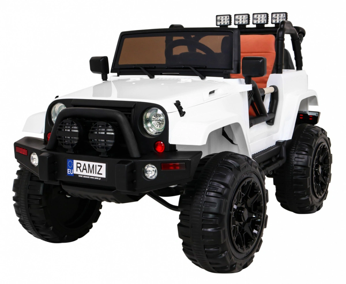 Elektromobilis Jeep All Terrain, baltas