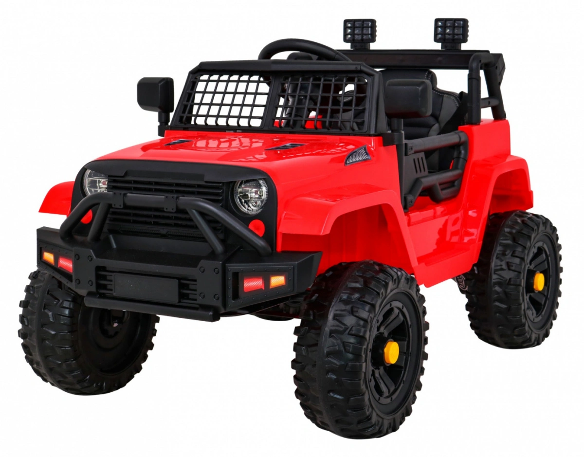 Elektromobilis Jeep Dark Night, raudonas