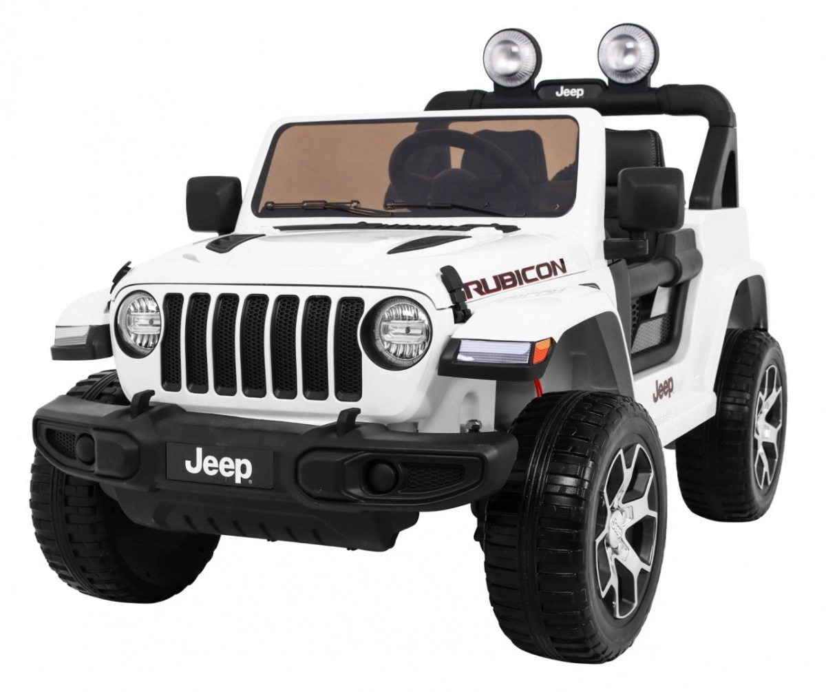 Elektromobilis Jeep Wrangler Rubicon, baltas