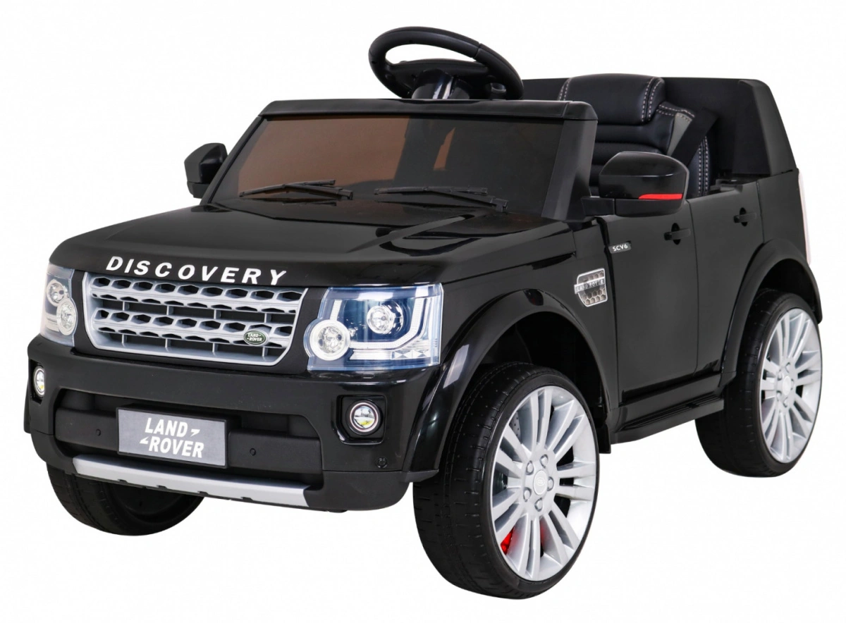 Elektromobilis Land Rover Discovery, juodas