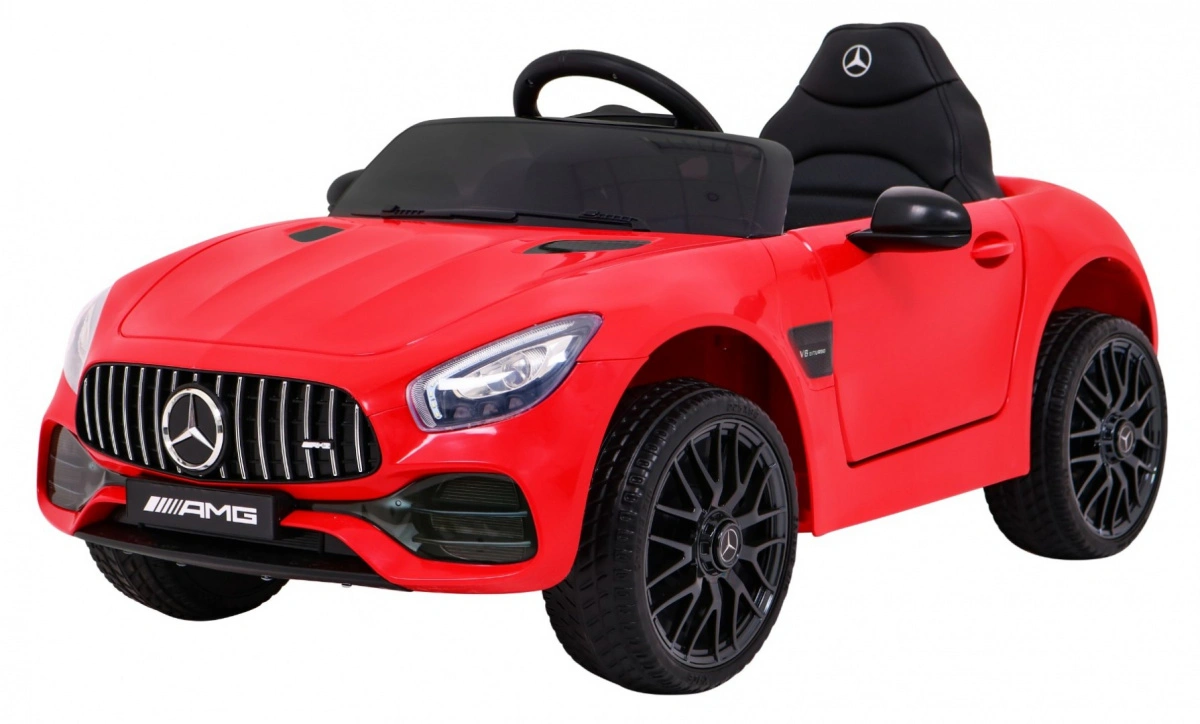 Elektromobilis Mercedes Benz GT, raudonas