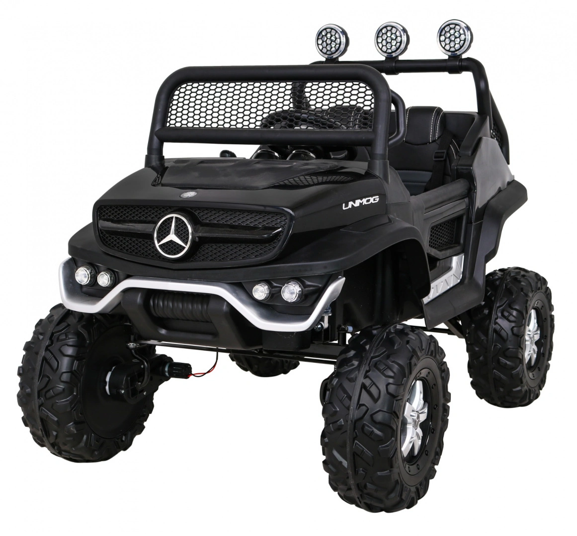Elektromobilis Mercedes BENZ UNIMOG, juodas