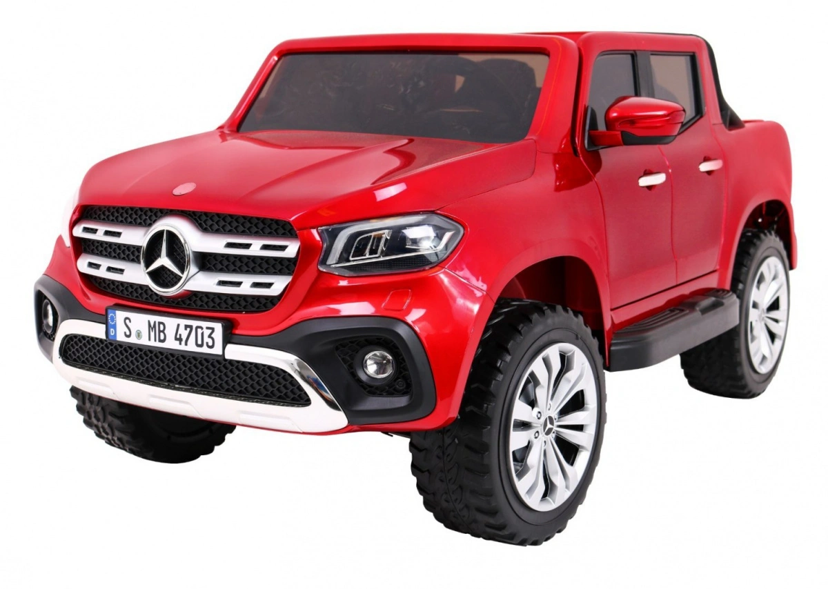 Elektromobilis Mercedes Benz X-Class MP4 dažytas, raudonas