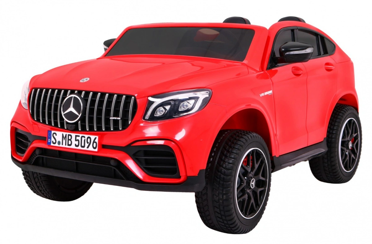 Elektromobilis Mercedes GLC 63S, raudonas