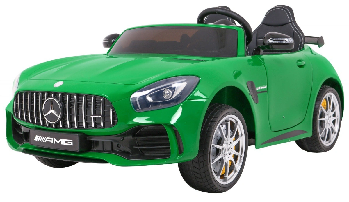 Elektromobilis Mercedes-Benz GT R 4 x 4 dažytas, žalias