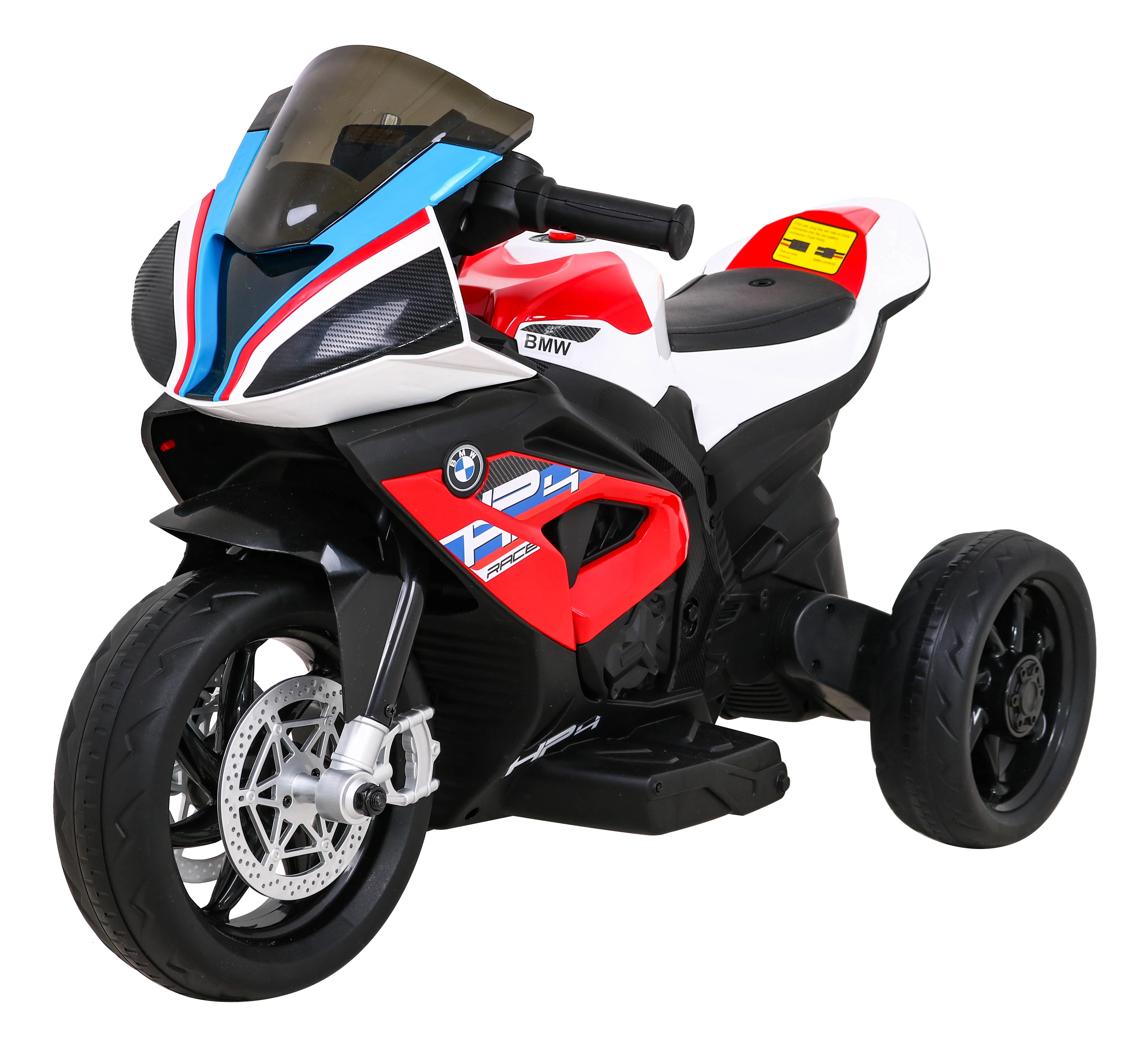 Elektrinis triratis motociklas BMW HP4, raudonas