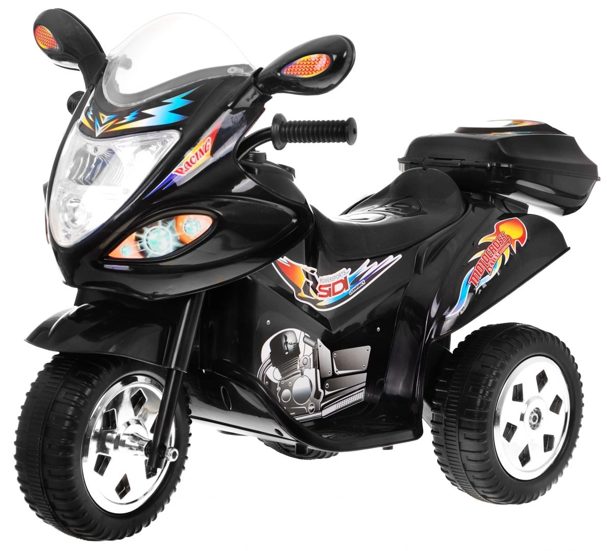Elektrinis triratis motociklas BJX-088, juodas