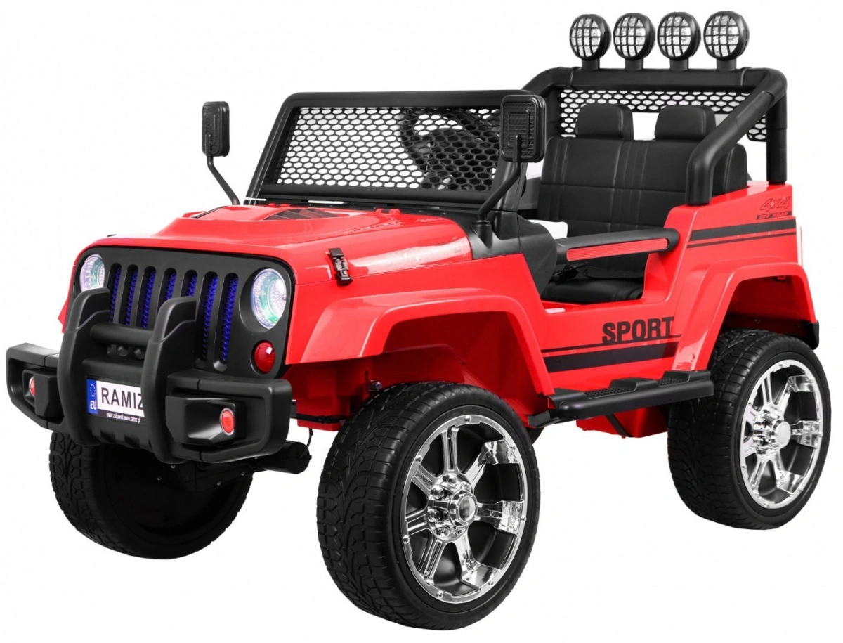 Elektromobilis Raptor DRIFTER 4 x 4, raudonas