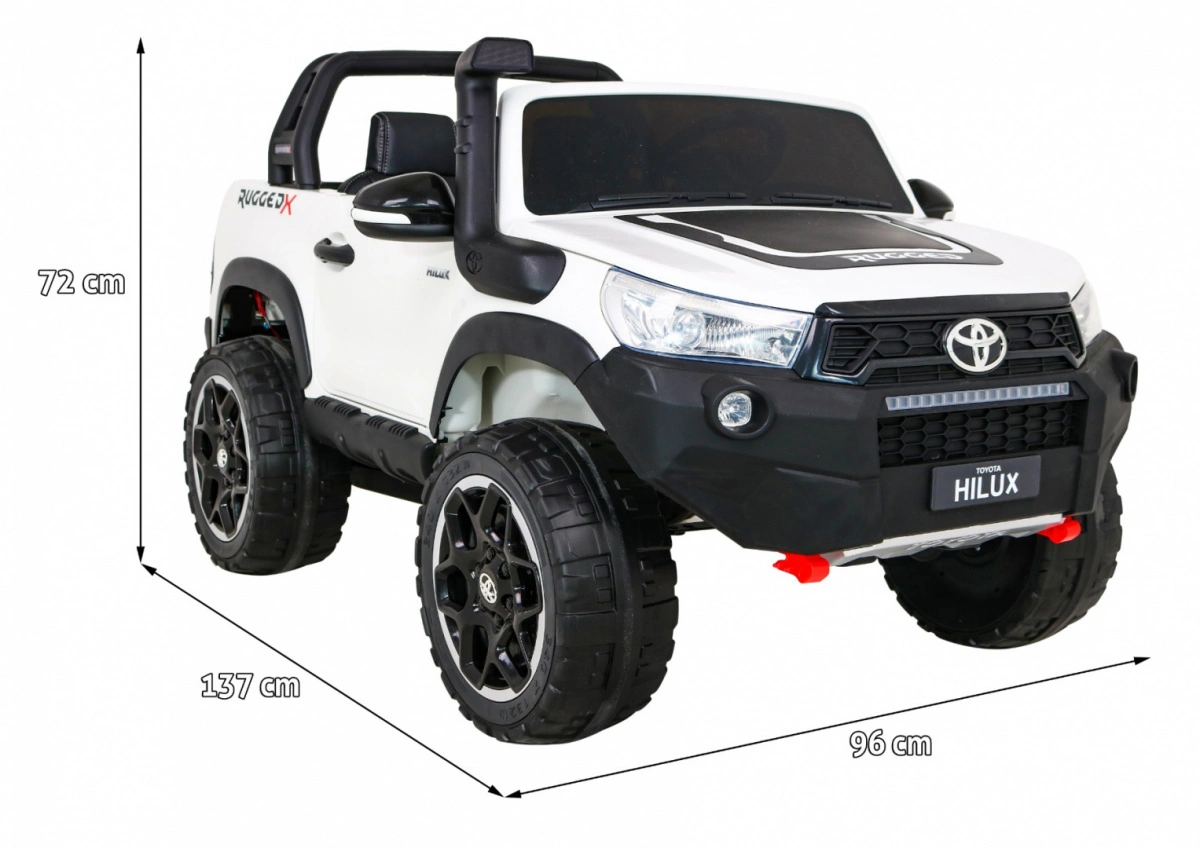 Elektromobilis Toyota Hilux, baltas
