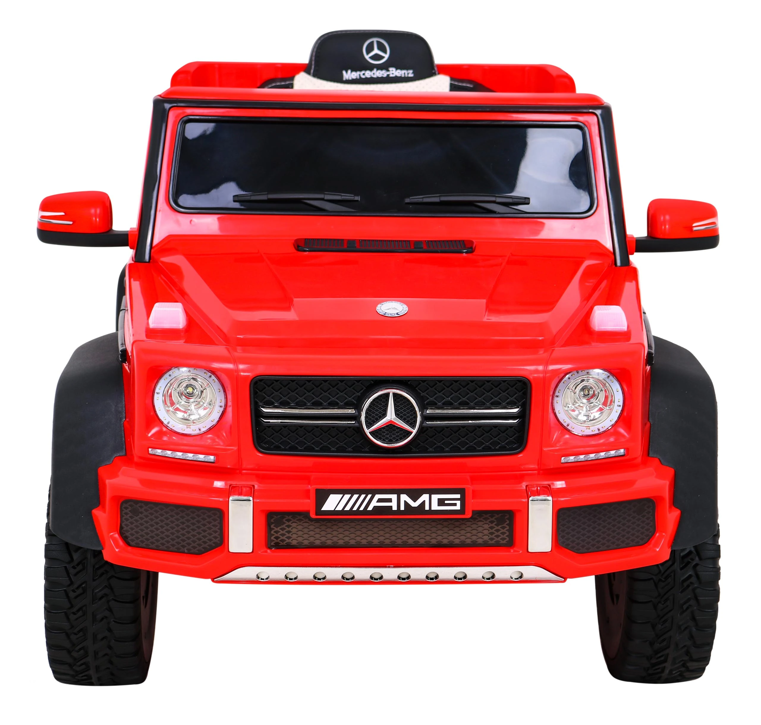 Elektromobilis Mercedes G63 6x6 AMG, raudonas