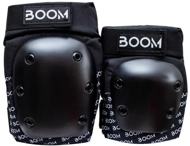 Apsaugos kelių alkūnių Boom Basic Double Black M