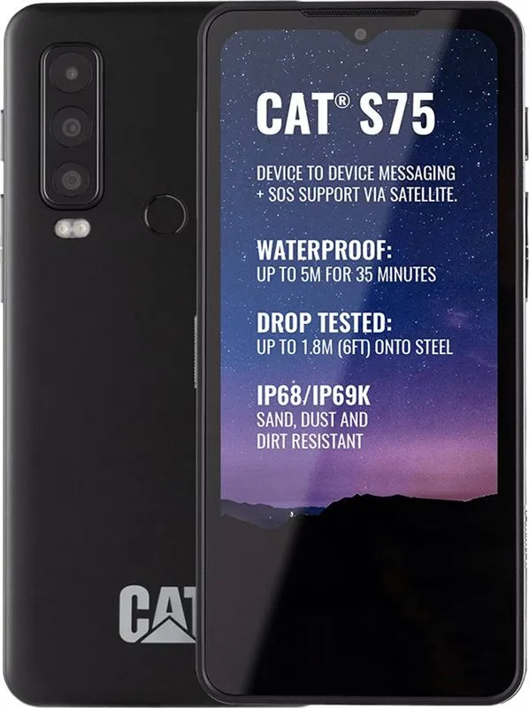 Telefonas CAT S75 5G 6GB/128GB Dual-Sim Black
