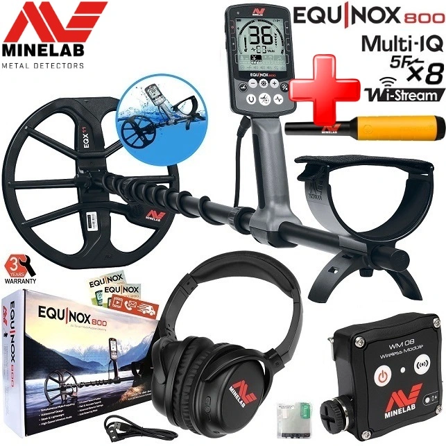 Metalo detektorius Minelab Equinox 800 +Dovana