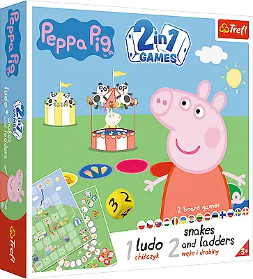 TREFL PEPPA PIG Stalo žaidimas 2 in 1 „Kiaulytė Pepa“