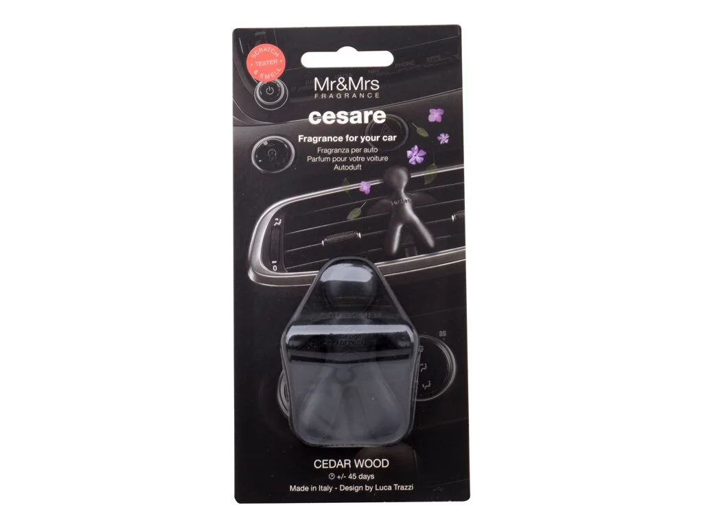 Mr & Mrs Fragrance Cesare Cedar Wood Car Scent 1 pcs