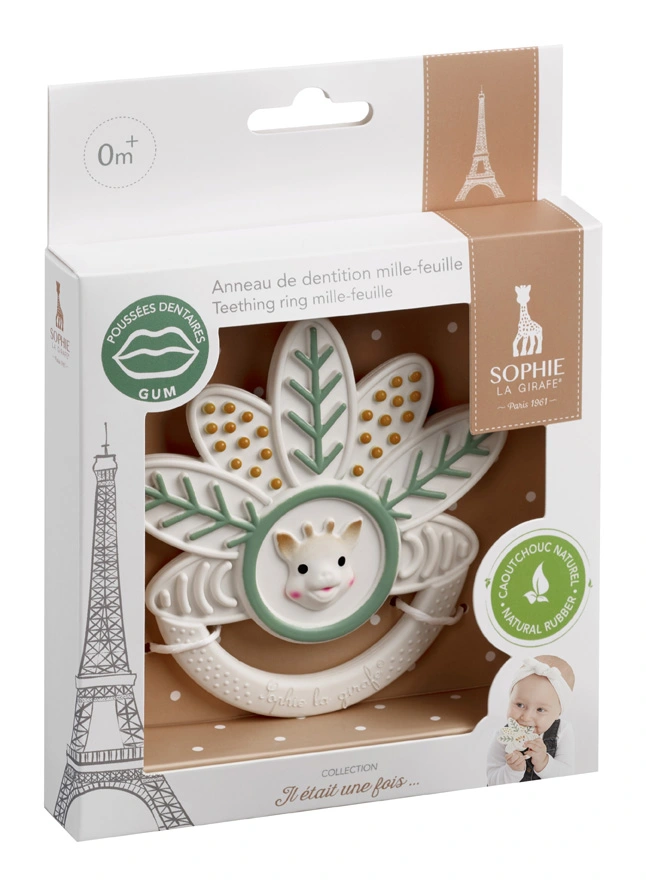 VULLI Sophie la girafe skonio pojūtį lavinantis kramtukas žiedas, Mille-feuille - TASTE, 0mėn.+, 010501