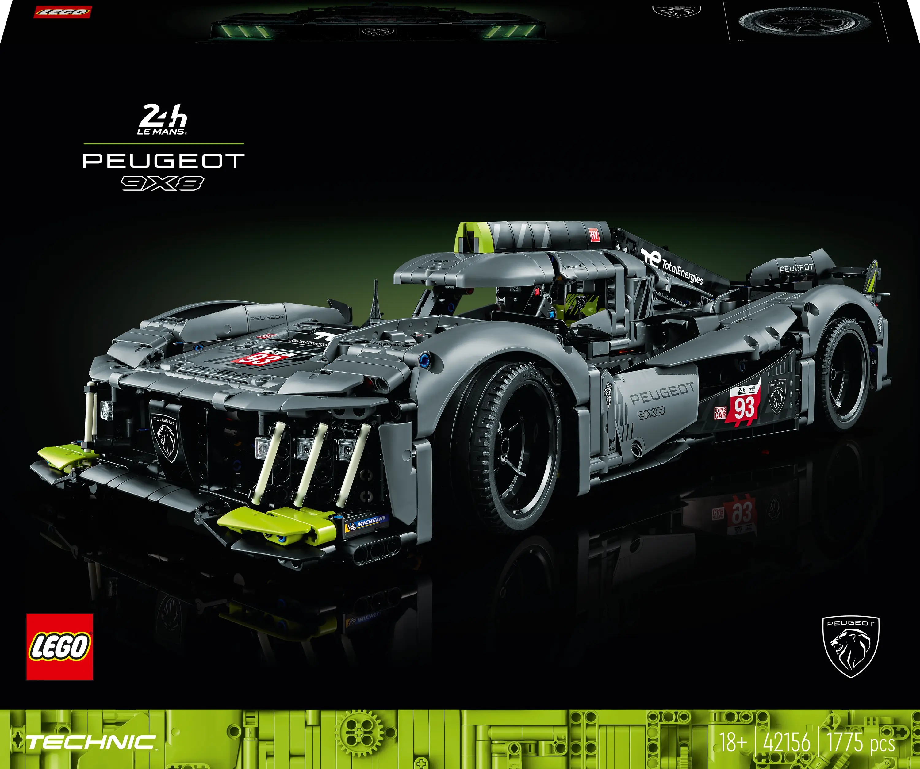 LEGO® 42156 Technic PEUGEOT 9X8 24H Le Mans Hybrid Hypercar