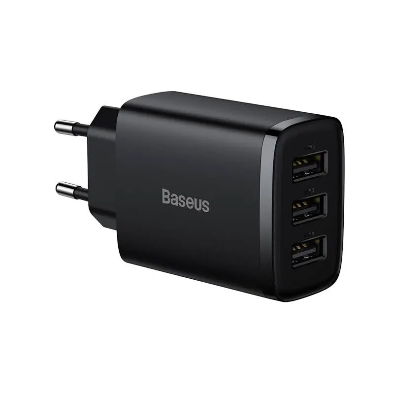 Baseus Compact Quick Charger, 2x USB
