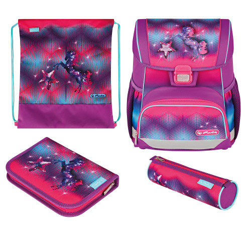 Mokyklinės kuprinės rinkinys HERLITZ LOOP PLUS - Funky Horse, 50043699