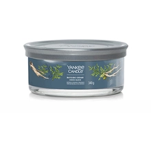Yankee Candle Bayside Cedar Signature Tumbler Candle ( pobřežní cedr ) - Vonná svíčka, 340.0g
