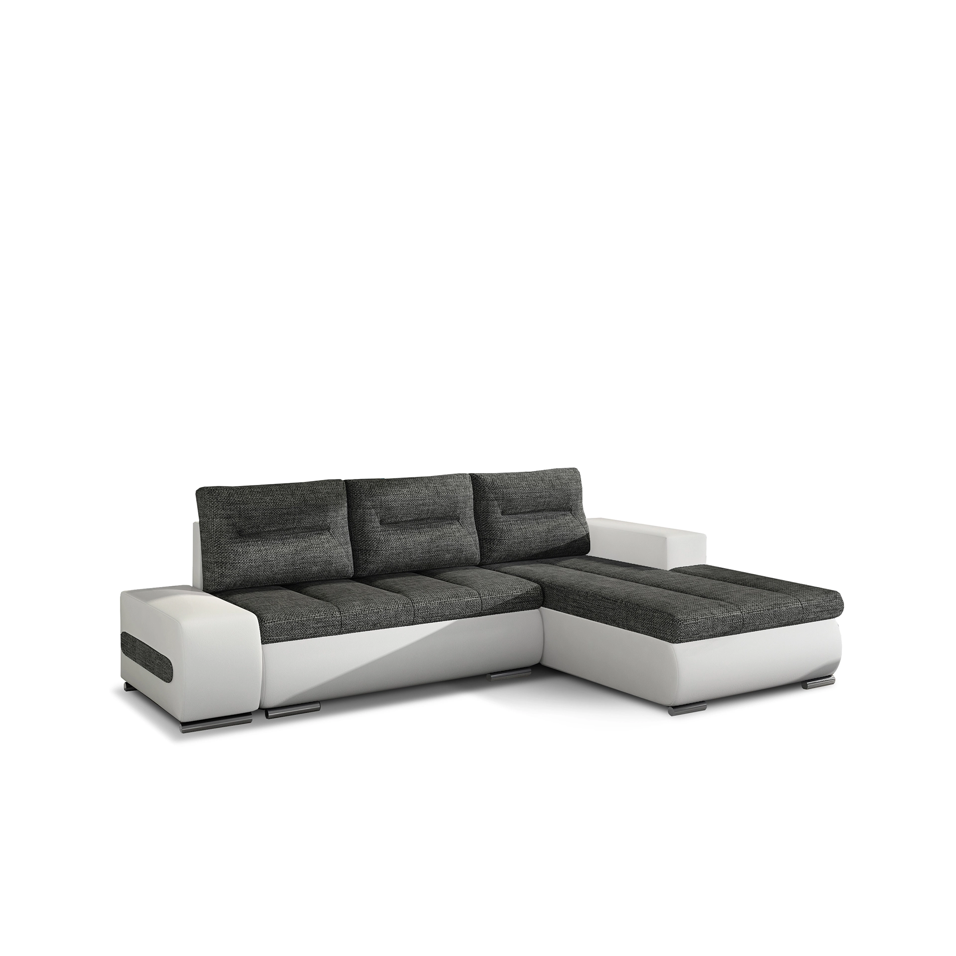 Kampinė sofa Ottavio su patalynės dėže, audinys Sawana 05, Minkštas 17