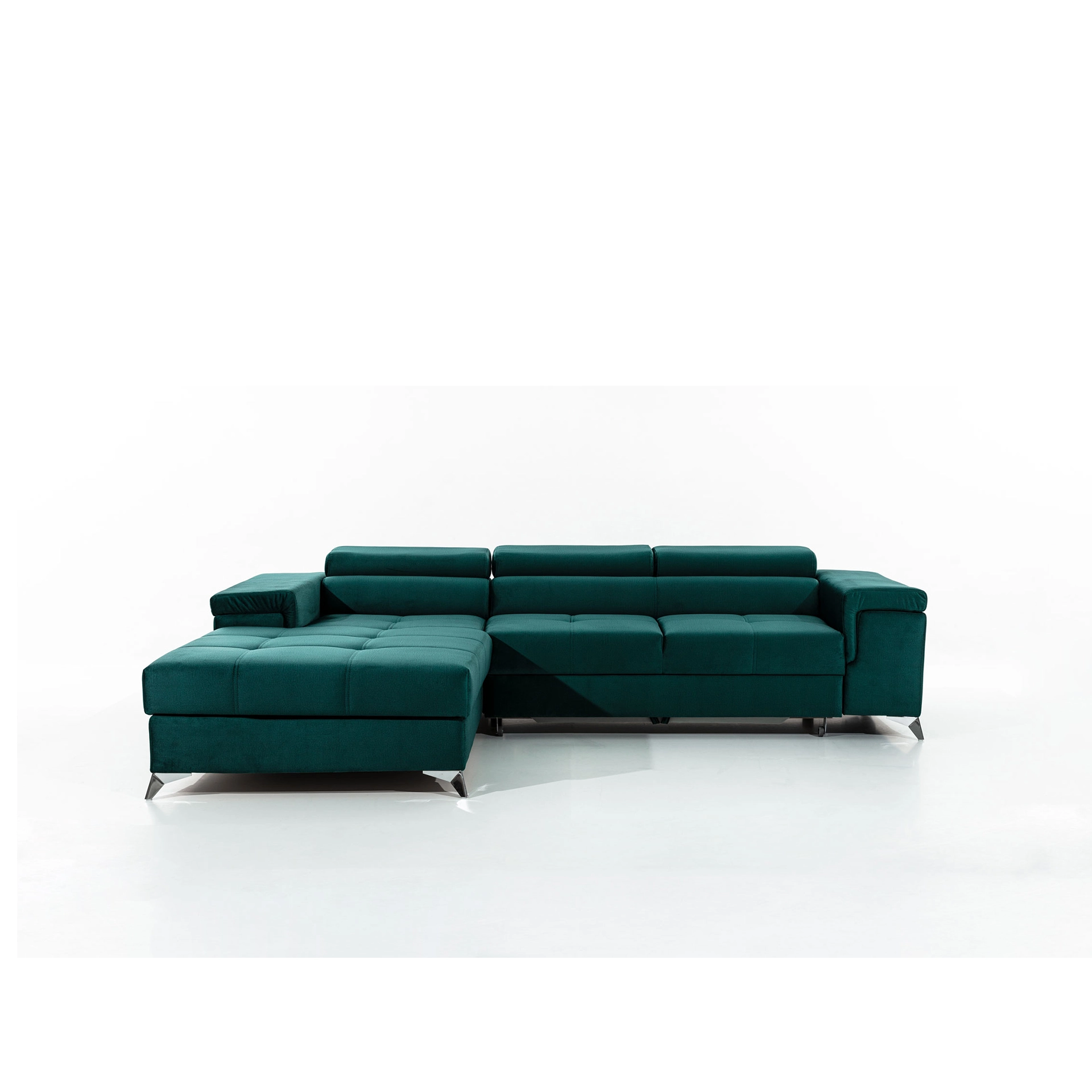 Kampinė sofa Ricardo su patalynės dėže, audinys Monolith 37