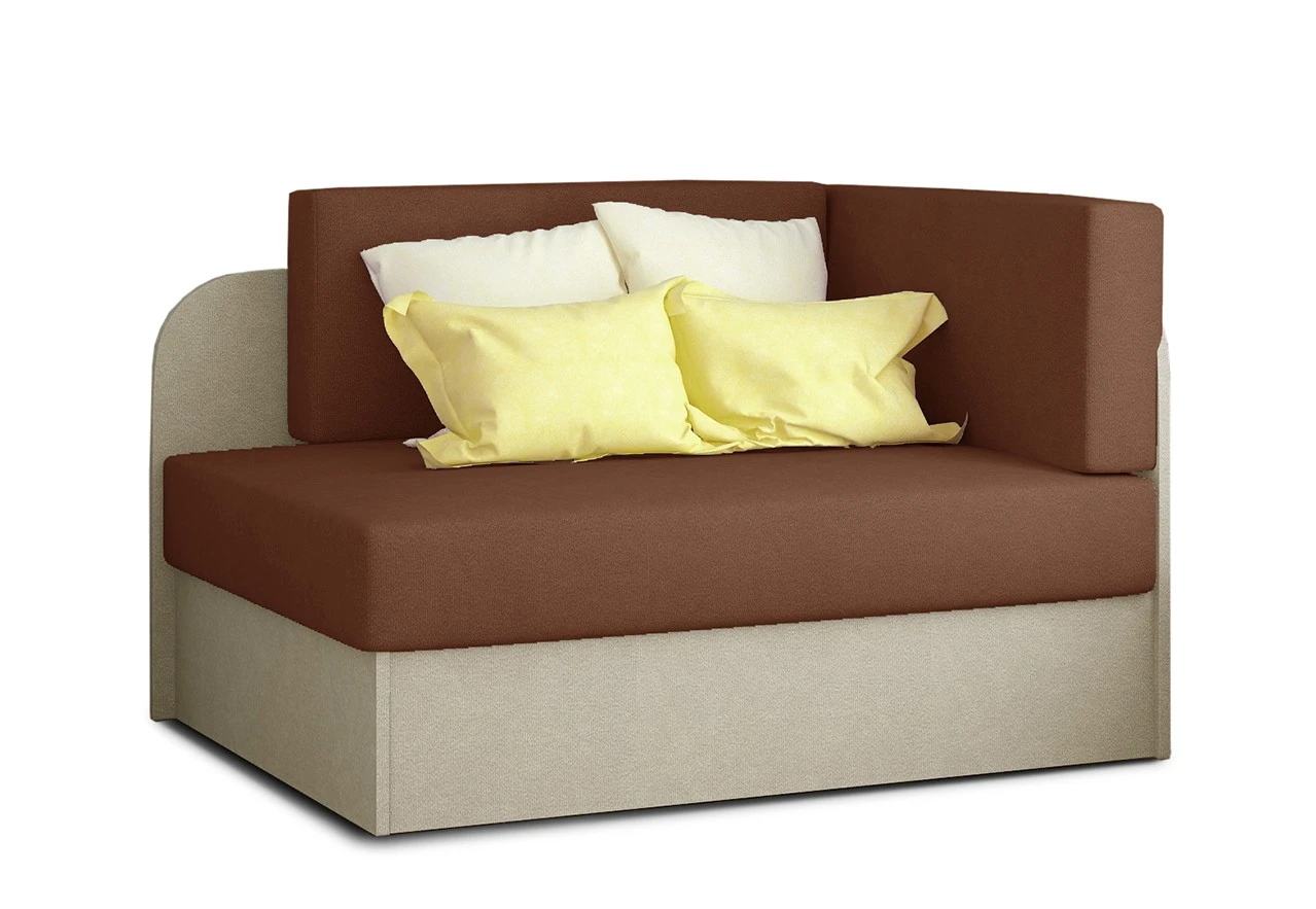 Sofa - lova Rosa su patalynės dėže ruda, Alova 12, Alova 07
