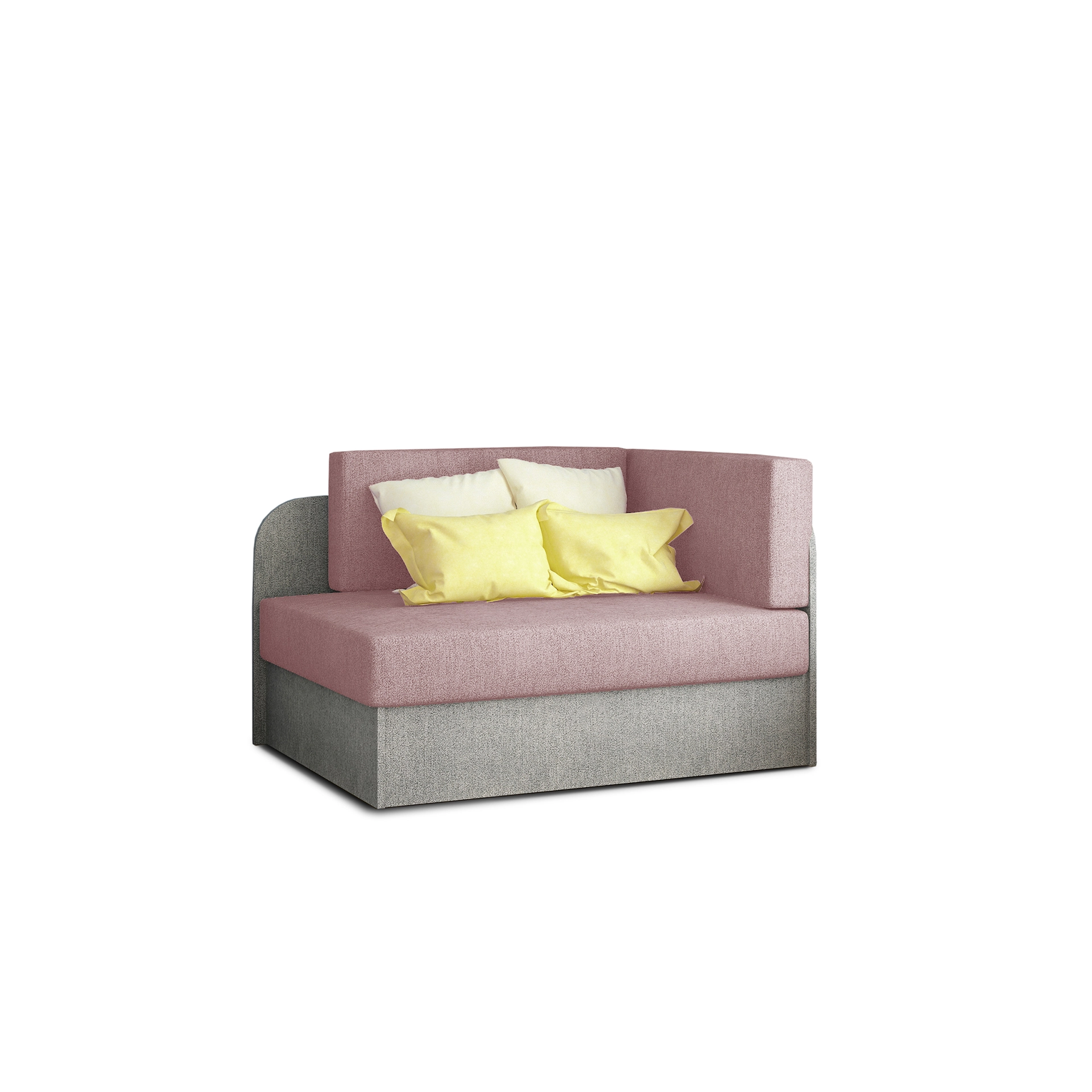 Sofa - lova Rosa su patalynės dėže rausva, Omega 91, Omega 02