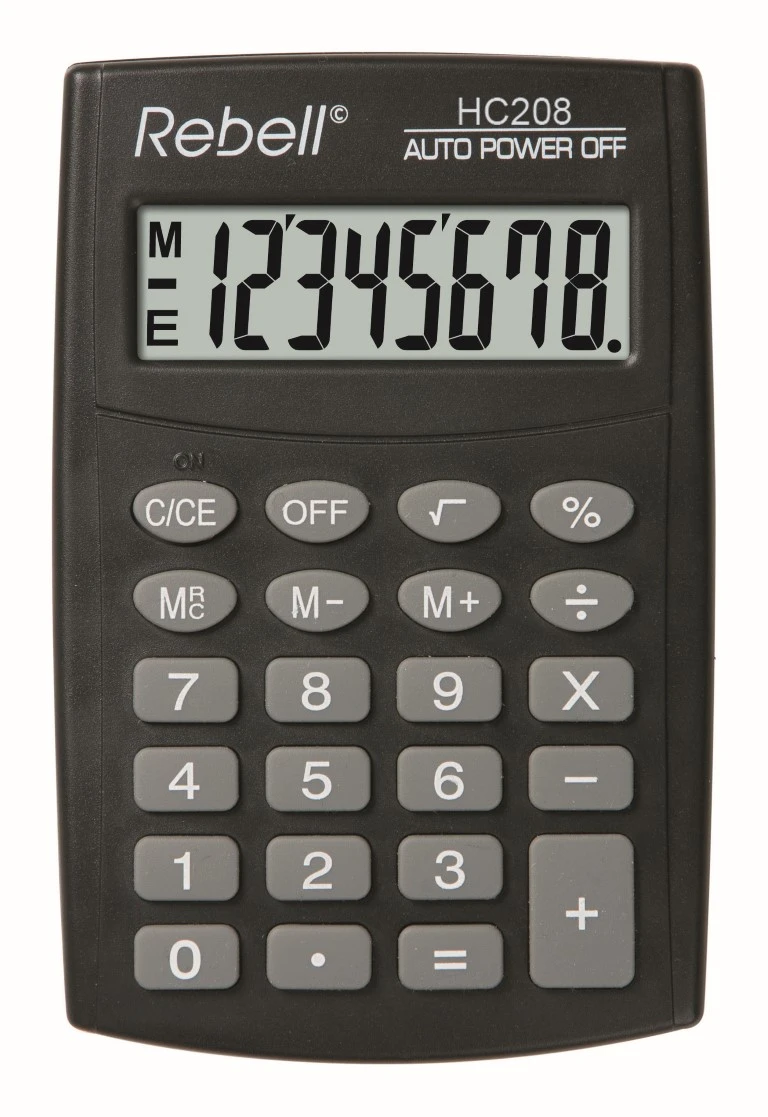 Skaičiuotuvas kišeninis Rebell HC208