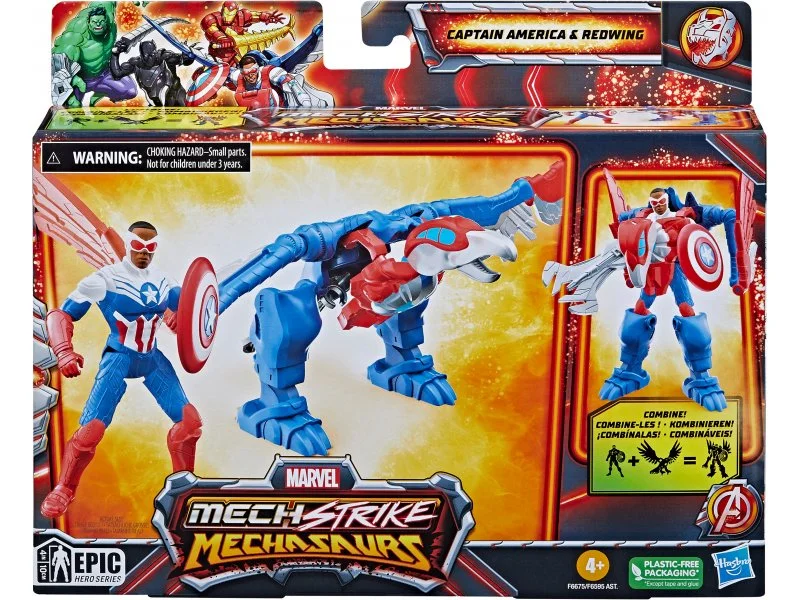 MARVEL MECH STRIKE 3.0 figūrėlė ir kostiumas, 10 cm